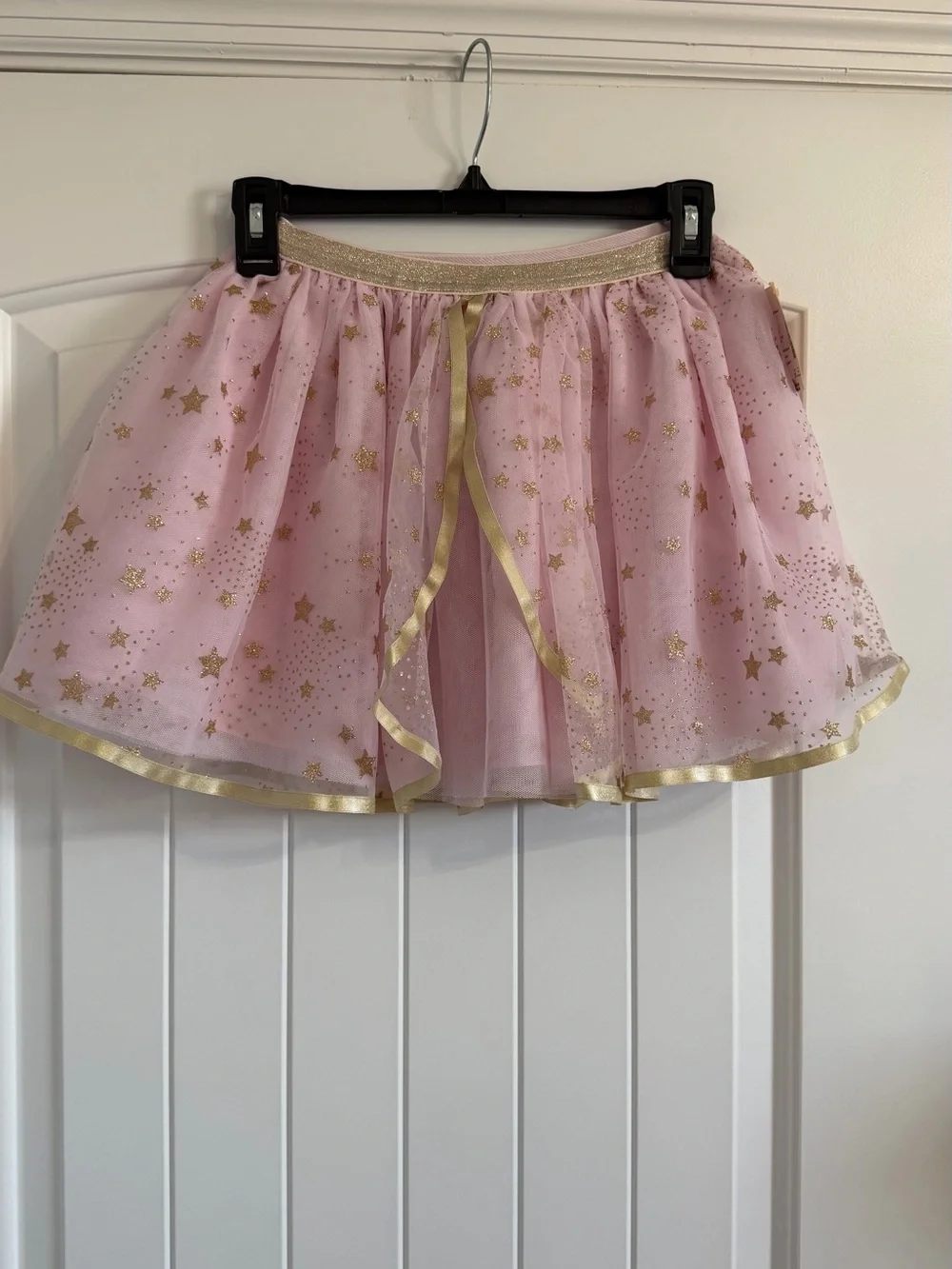 Gymboree Pink Tulle Skirt with Gold Star Accents
